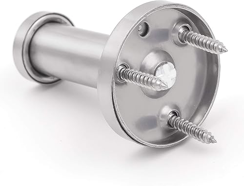 Miniatura 4 de KINJOEK 12 ganchos para toallas de baño de 4 pulgadas, ganchos resistentes para bata de montaje en pared, gancho de acero inoxidable cepillado,