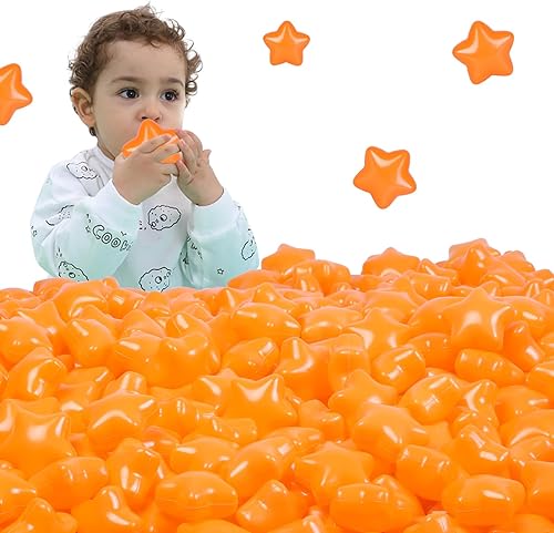 Miniatura 2 de STARBOLO Pelotas de estrella para niños pequeños, 100 unidades, bolas de plástico sin ftalatos, sin BPA, no tóxicas, a prueba de aplastamiento, para