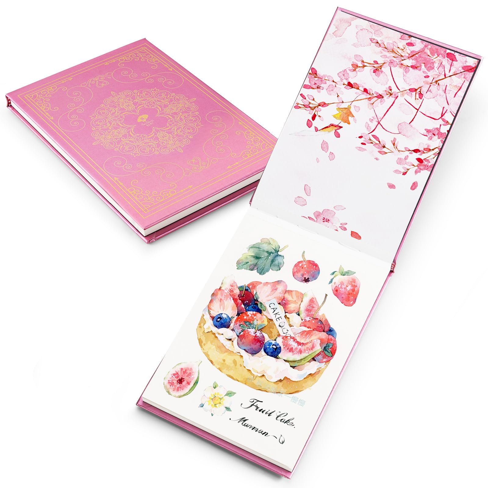 Paul Rubens Watercolor Paper, Hot Press Watercolor Journal,50% Cotton 140 lb/300gsm 20 Sheets 5.2’’ x 3.8’’ Travel Art Journal for Beginners and Artists