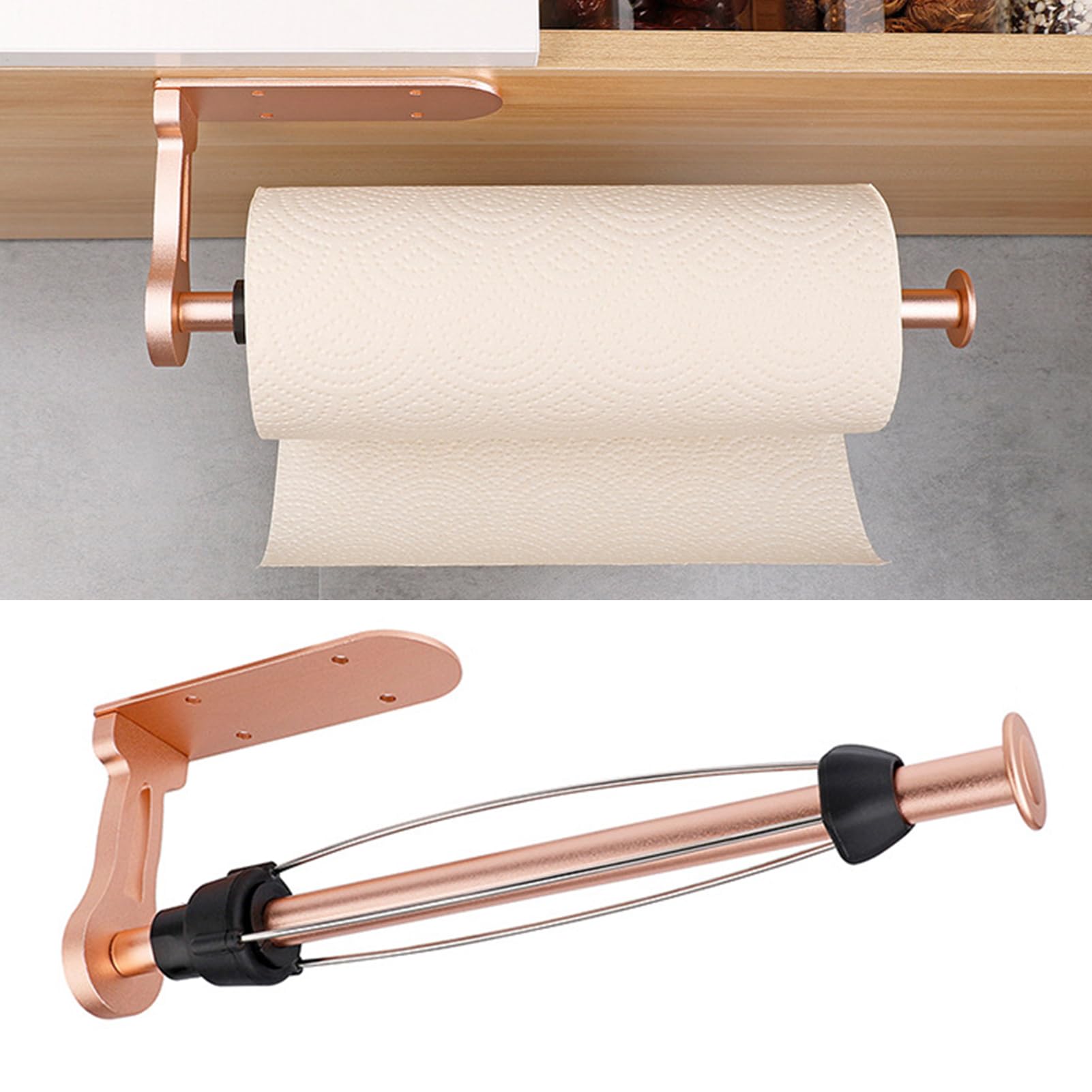 Kitchen Roll Holder Under Cabinet, Stainless Steel Kitchen Towel Holders