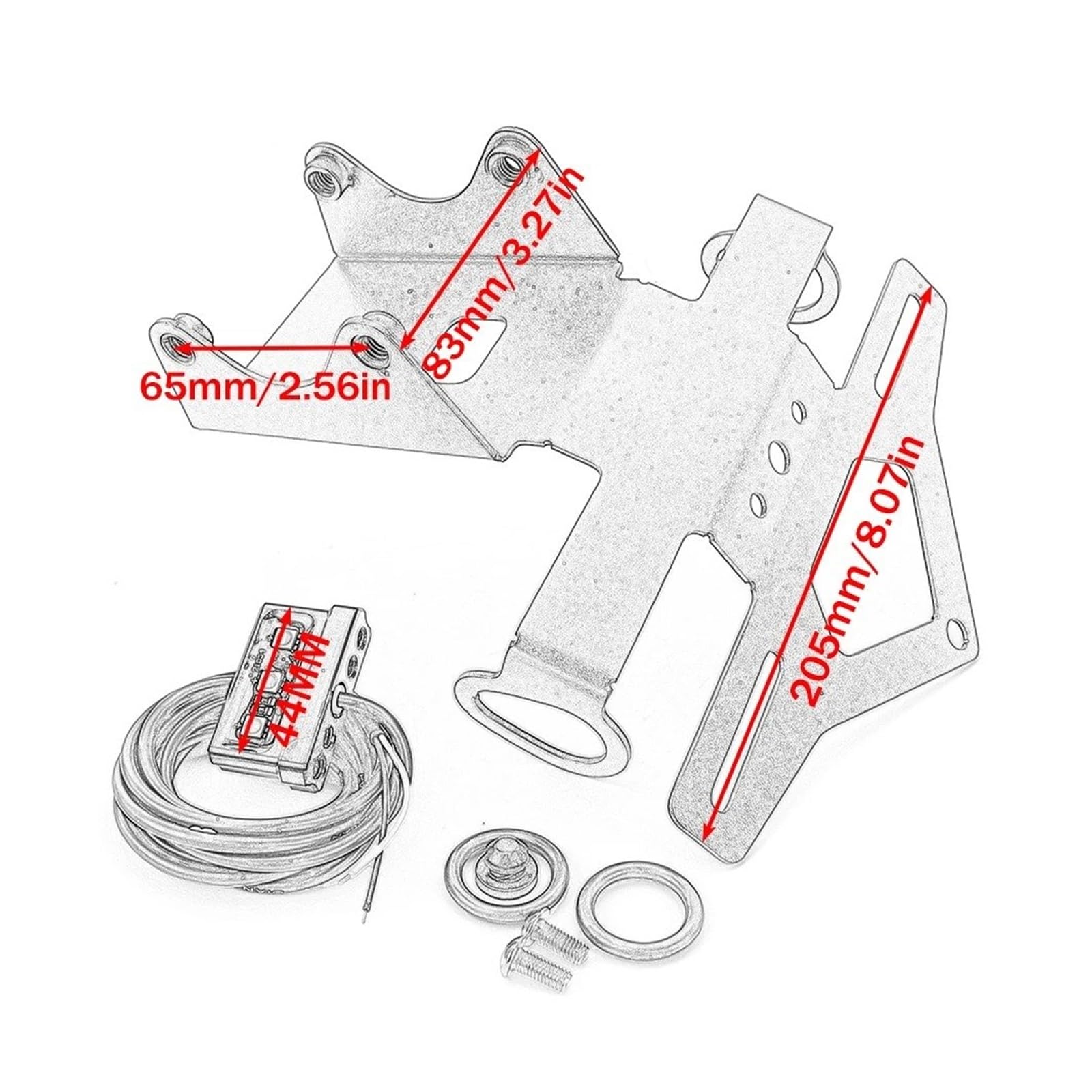 Porta targhe Moto Per MT-09 MT09 2024 2025 MT09