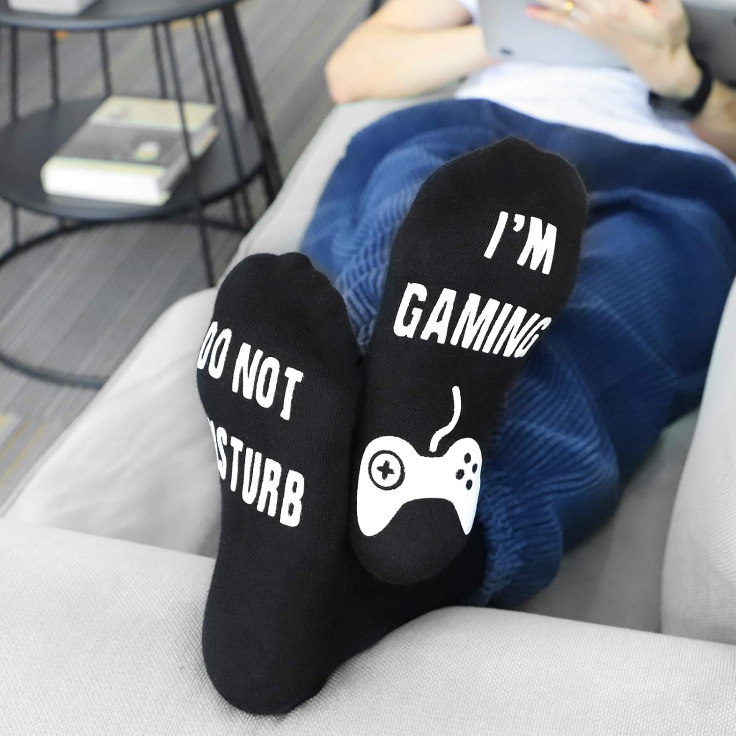 Do Not Disturb I'M Gaming Socks, Men Gamer Gifts Ideas Gamer Socks Gifts image 5