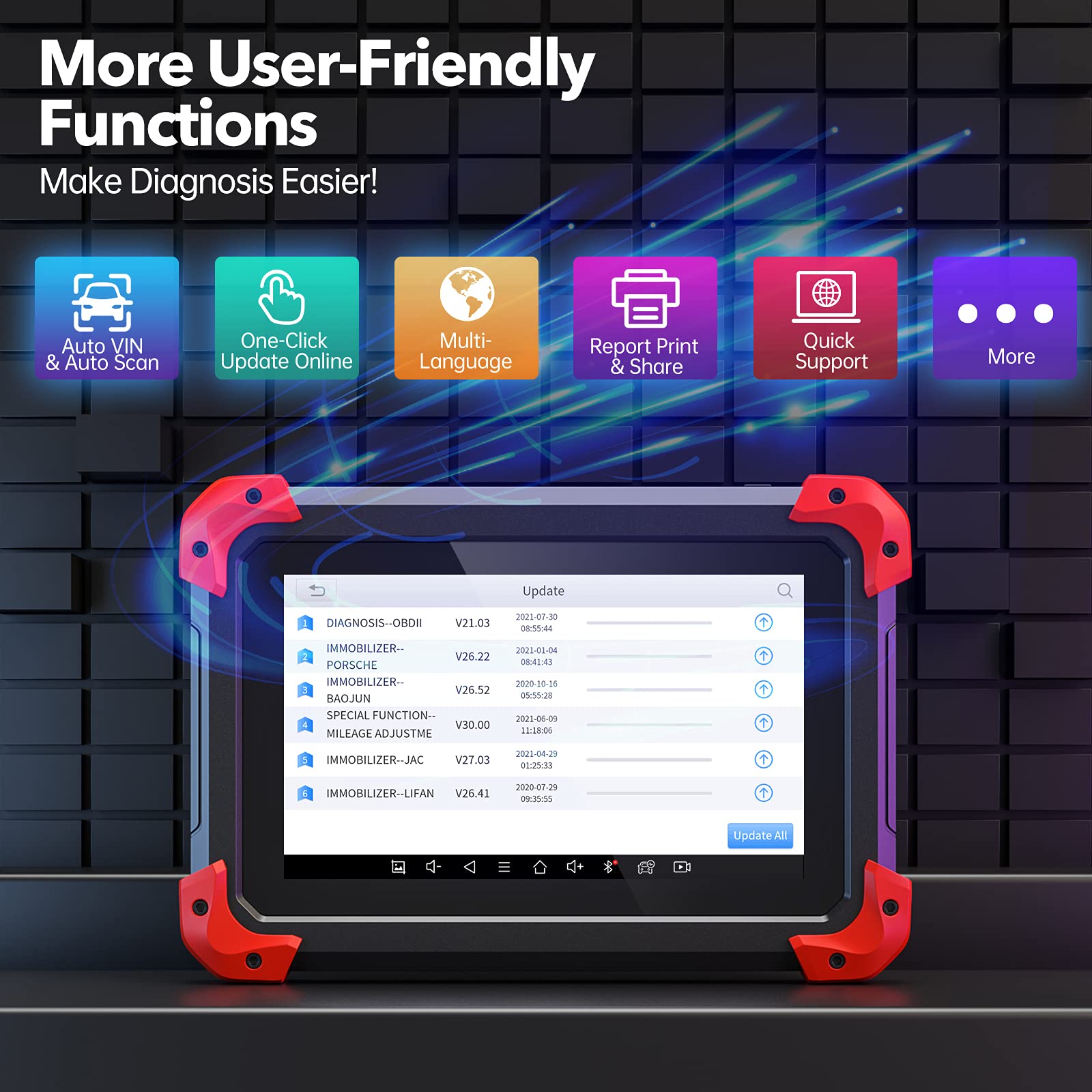XTOOL D7 Automotive Scanner Diagnostic Tool with Bidirectional Control