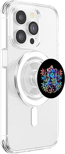 Miniatura 4 de Streetwear synthwave 80s 90s retro cute girls panda bamboo PopSockets PopGrip for MagSafe