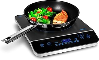 MEDION Induktionskochplatte / 2000 Watt/Temperaturbereich 60-240°C / 8 Automatikprogramme / 10 Leistungsstufen/LED Display/MD 17595 / schwarz