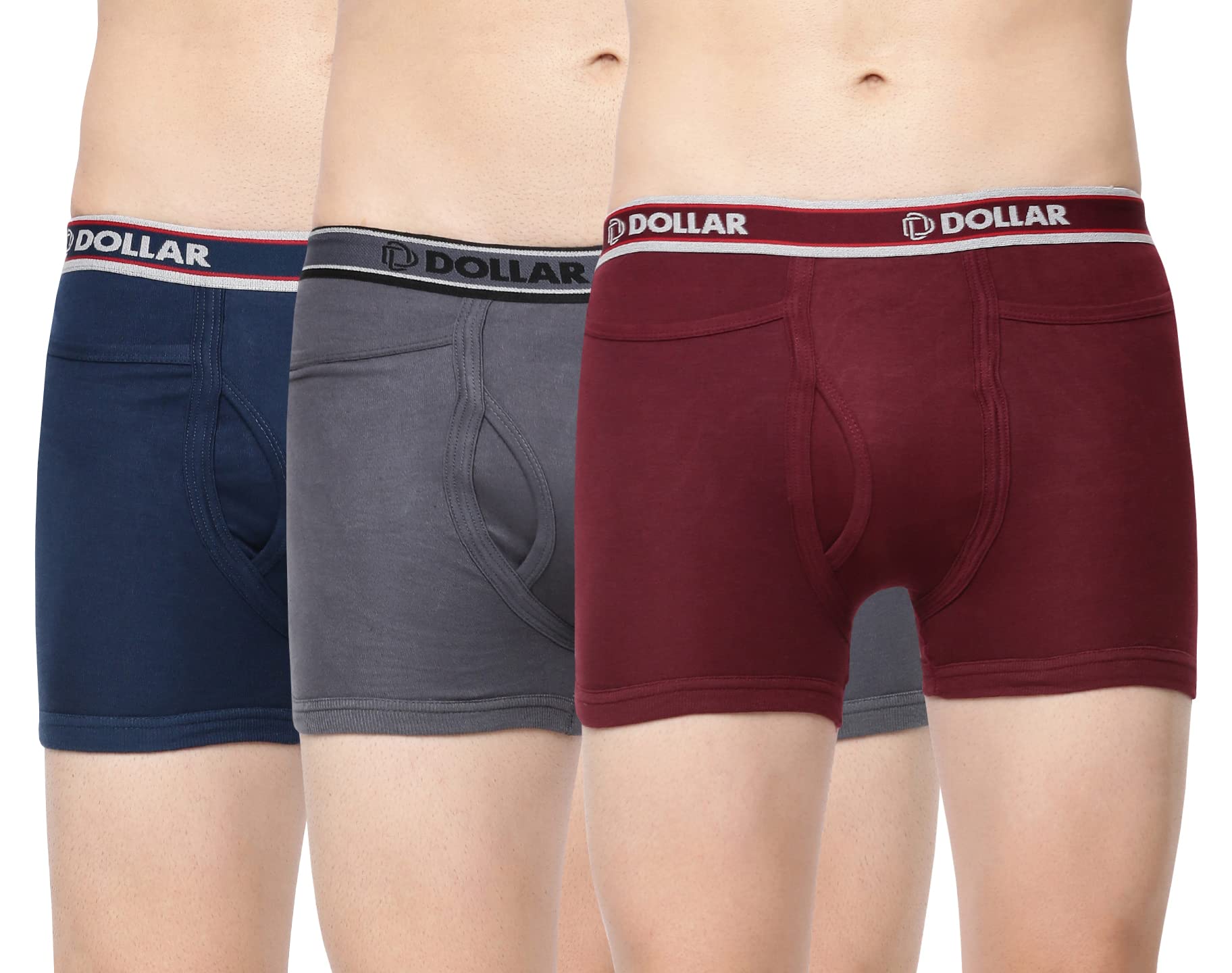 Dollar BigbossMen's Assorted Pack of 3 Trunk