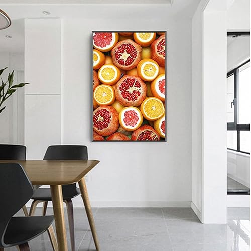 Miniatura 3 de Cuadro en lienzo, carteles de frutas de limón y naranja vegetal, cuadro de arte de pared en lienzo para la decoración del hogar de la sala de estar