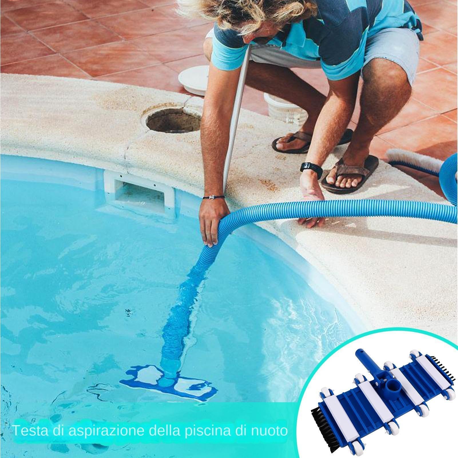 Generico Tête d'aspiration de piscine 35,6 cm - Tête de brosse pour nettoyage de piscine - Aspirateur de sol avec forte puissance d'aspiration pour algues et dépôts - Pièce de rechange pour piscine