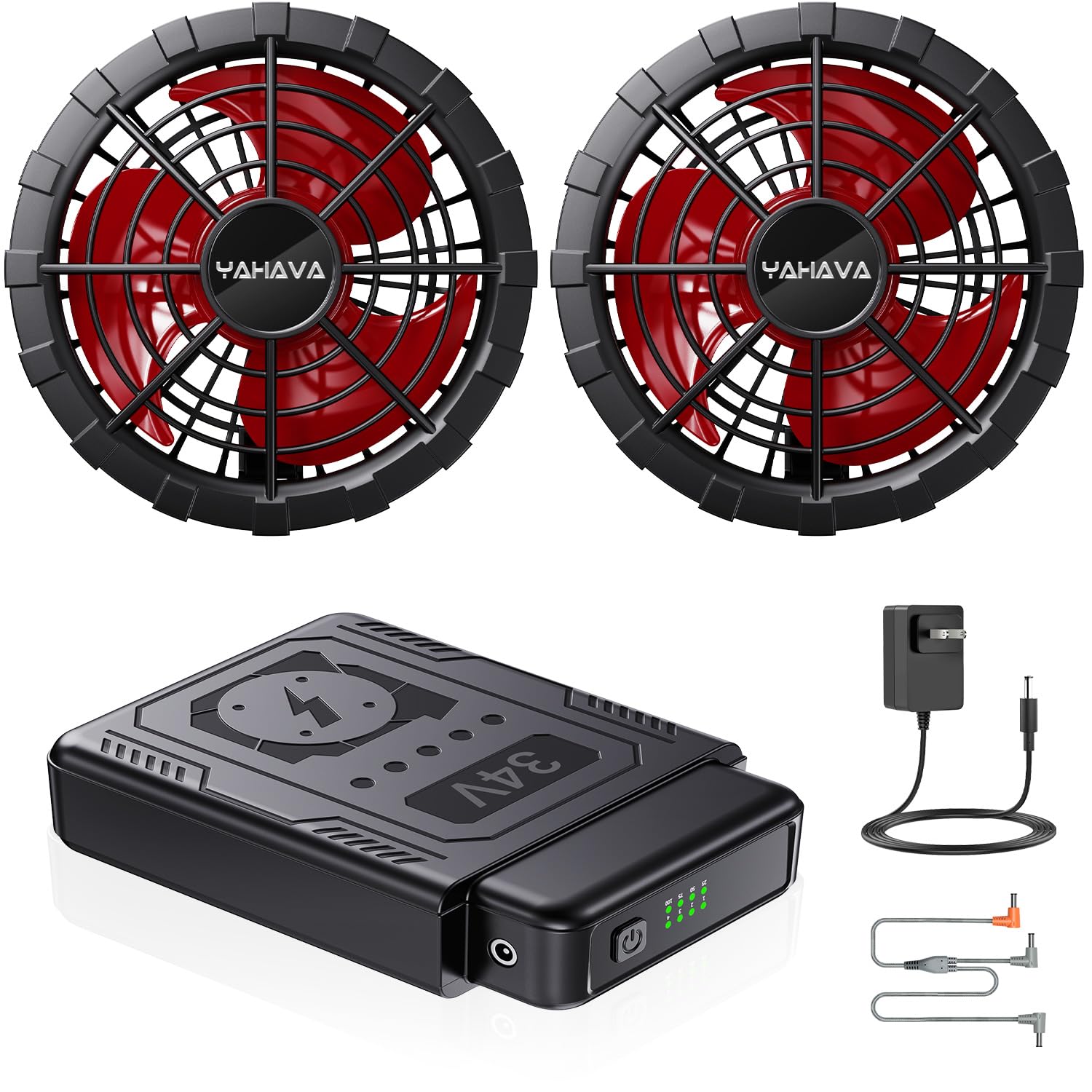 45V 超高出力 40000mAh 大容量 空調作業服 ファンバッテリーセット Amazon.co.jp: 空調作業服 ファンバッテリーセット【34V業界超強