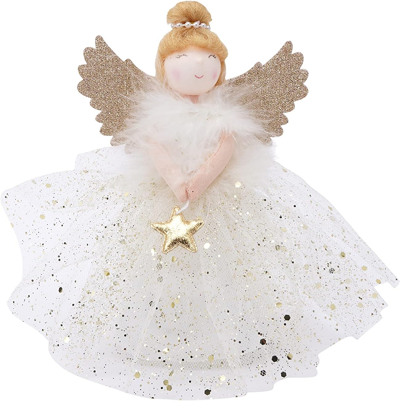 Christmas Light Up Angel Tree Topper - Gold | Joy To The World Range | Angel | Christmas | Festive | Xmas | Tree Decoration | GB05940