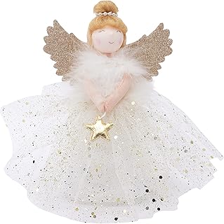 CGB Giftware | Christmas Light Up Angel Tree Topper - Gold | Joy To The World Range | Angel | Christmas | Festive | Xmas | Tree Decoration | GB05940