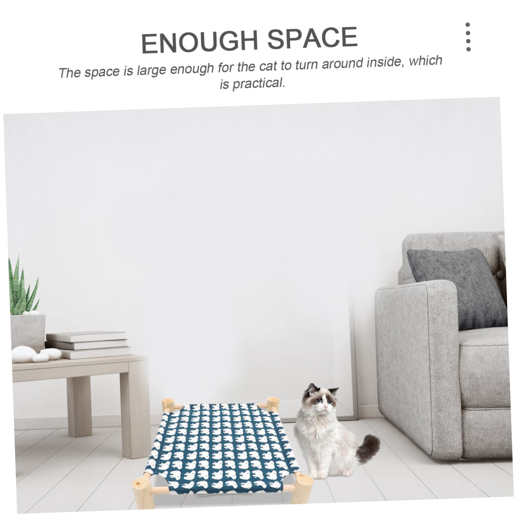 Chat Surélevé Hammock Amovible Rafraîchissant pour Petits pour Intérieur Extérieur