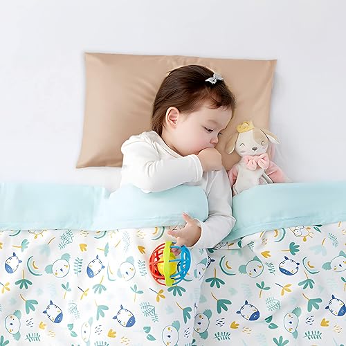 Miniatura 2 de Funda de almohada de algodón para niños pequeños de 14 x 20 pulgadas, sobre de algodón de fibra larga, ultra suave, transpirable, duradero, funda de