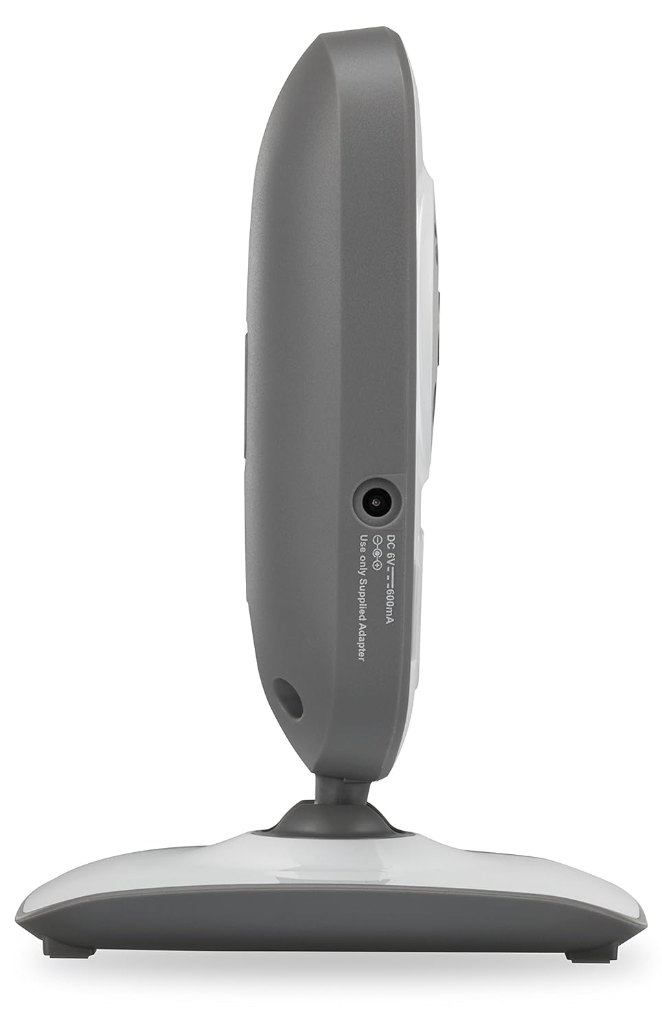 זייַט view of the VTech VM302 Accessory Baby Video Camera showing the DC IN power port.