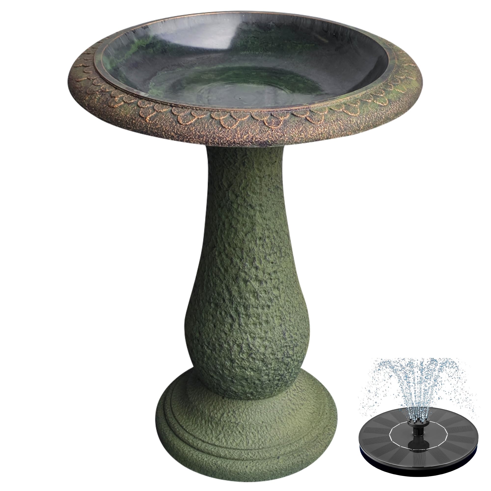 Austram Resin Stone Composite Bird Bath
