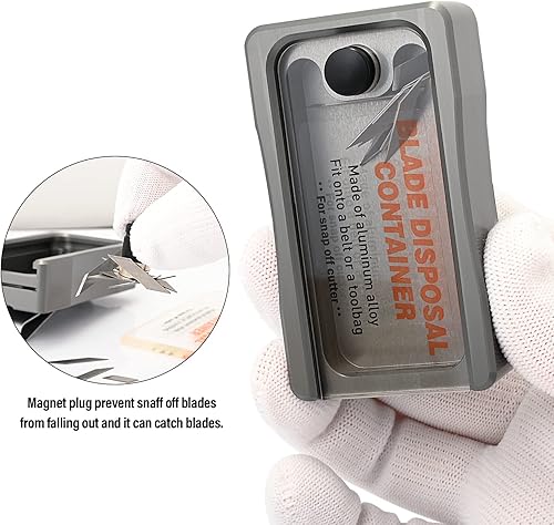 Miniatura 10 de NEWISHTOOL Caja de almacenamiento de contenedores de eliminación de cuchillas, seguridad para desechar la mayoría de cuchillas de cuchillo