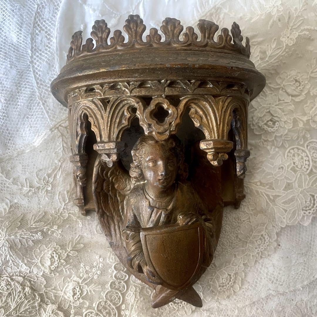 Amazon.co.jp: レア真鍮製天使のコンソール壁掛けエンジェル フランス