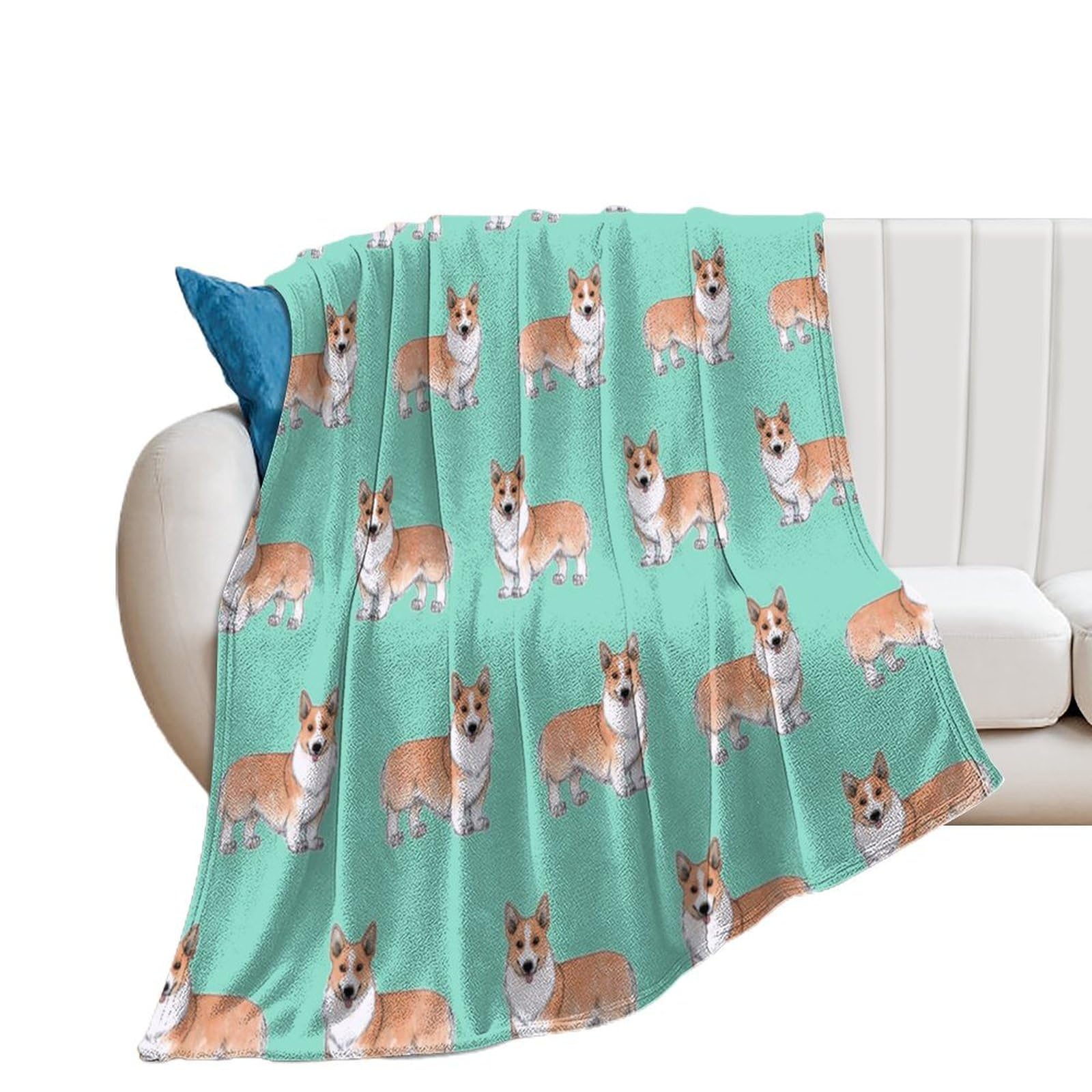 Plaid flanelle Jack Russell terrier : idée cadeau douceur chat et lama rigolo