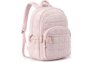 BAGSMART Bella Swan Backpack: Quilted Casual Laptop Backpack for Women