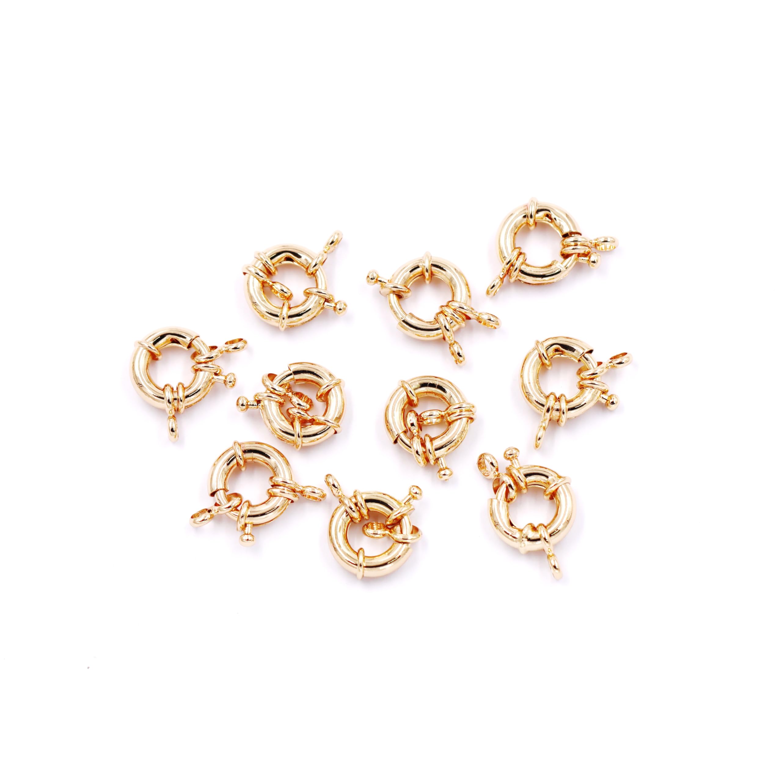 Fermoirs de fabrication de bijoux 14K robustes 15mm pour attache solide
