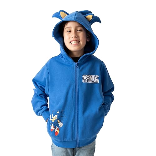 Sonic The Hedgehog Cosplay With Foam Ears Long Sleeve Blue