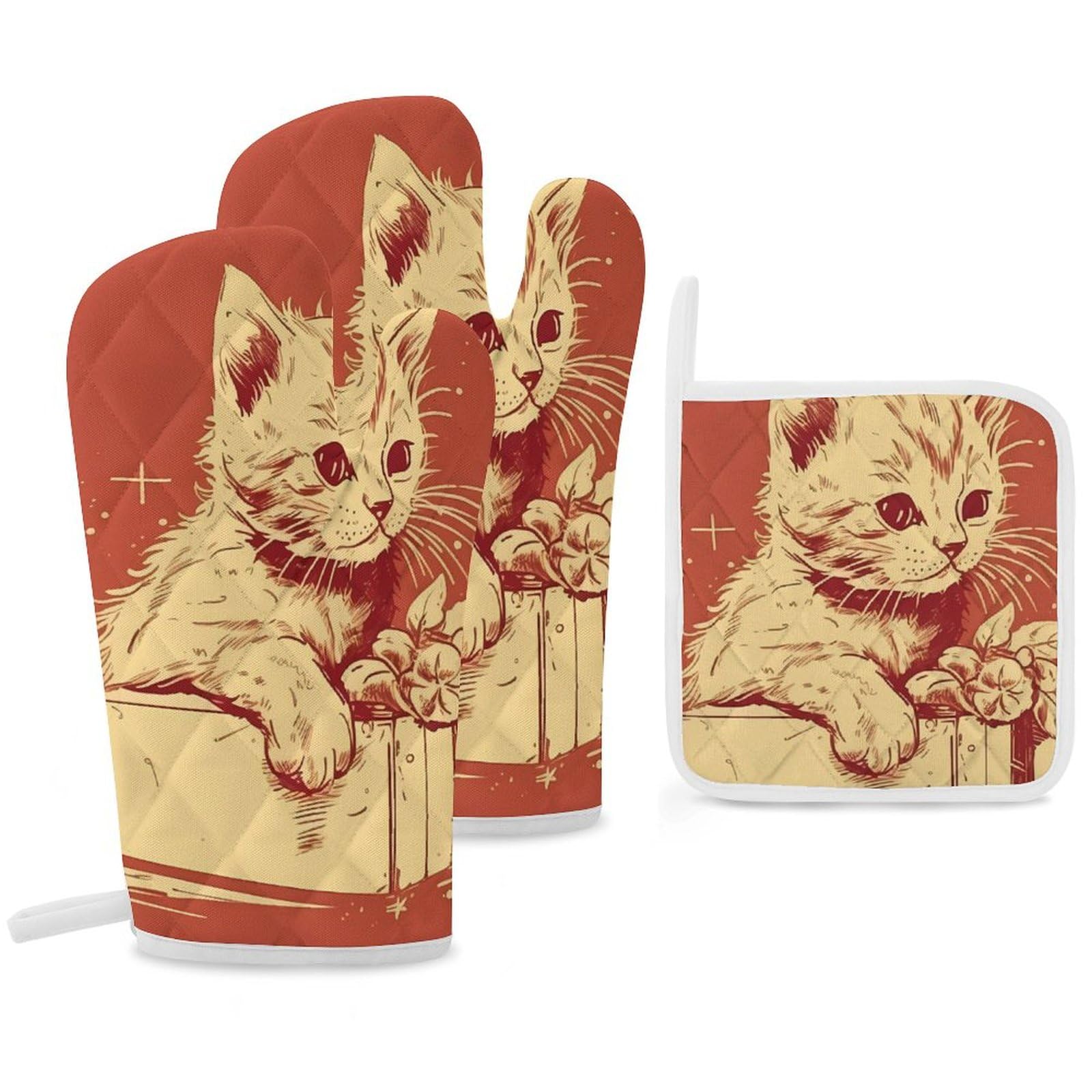 Rideaux occultants motif chat de qualité supérieure bleu marine thermique à œillets