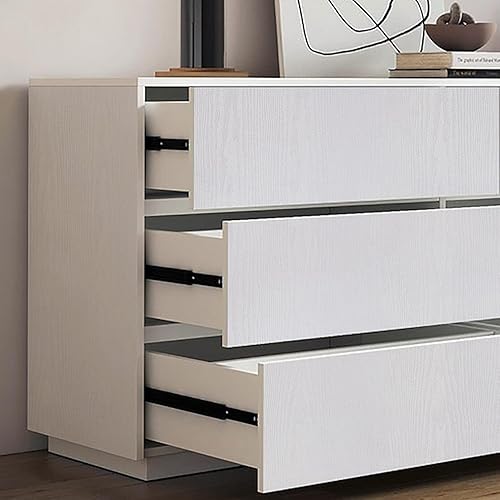 Miniatura 7 de Heroad Papel tapiz de grano de madera blanco de la marca, papel tapiz de contacto de madera grueso texturizado para armarios de mesa, decoración de