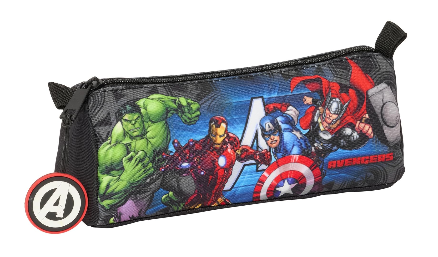 Safta AVENGERS VENDETTA – Pencil Case with Zip and Compartment, Children's Pencil Case, Child, Ideal for School Age Children, Comfortable and Versatile, Quality and Resistance, 21 x 7 x 8 cm,
