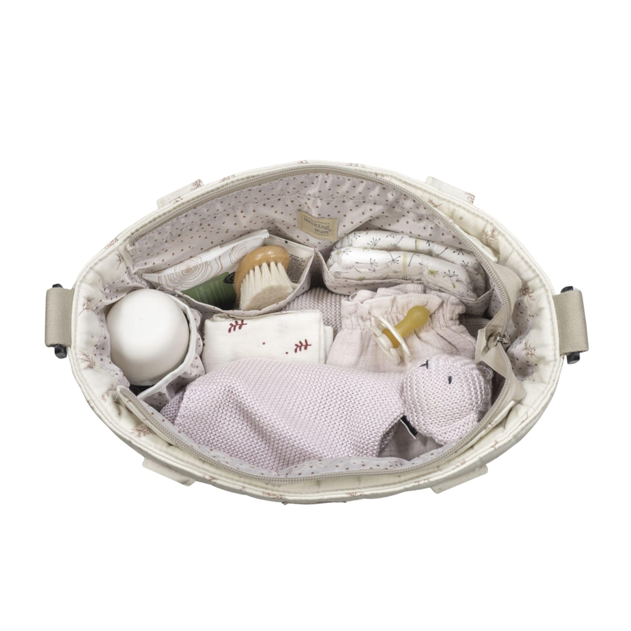 Walking Mum Borsa a spalla PINK MIMOSA beige rosso
