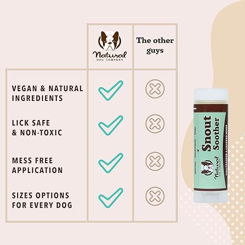 Miniatura 9 de Natural Dog Company Barra de prueba para chupete de hocico 015 onzas  Bálsamo de nariz para perro para todas las razas y tamaños  Protege y cura las