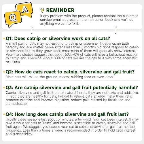 Miniatura 7 de Potaroma - Bolas de hierba gatera y vid plateada juguetes comestibles para gatos golosinas para masticar, lamer y limpiar los dientes seguras e