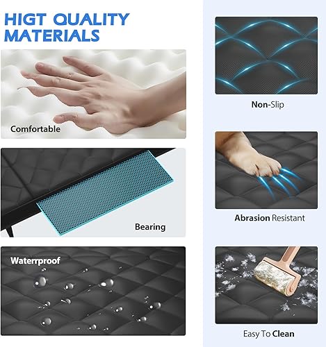 Miniatura 5 de AIREDOULER - Funda de asiento trasero para perro, hamaca para perro de fondo duro de 1.2 pulgadas, espuma suave y cómoda, impermeable, tamaño XL