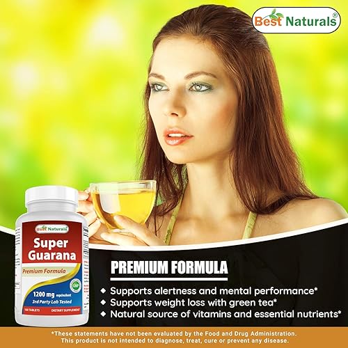Miniatura 4 de Best Naturals Super Guarana 1200 mg 180 comprimidos