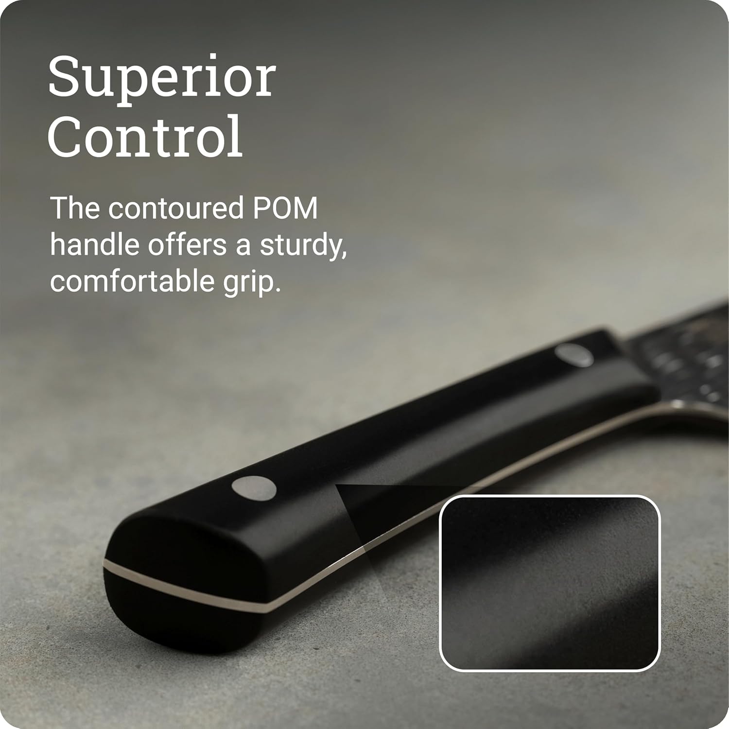 Kai PRO 7" Santoku Knife, Hand Sharpened All Purpose Knife, Japanese AUS6M Stainless Steel Blade, Full-Tang POM Handle, NSF Certified, Versatile Japanese Cutting Tool - Image 5