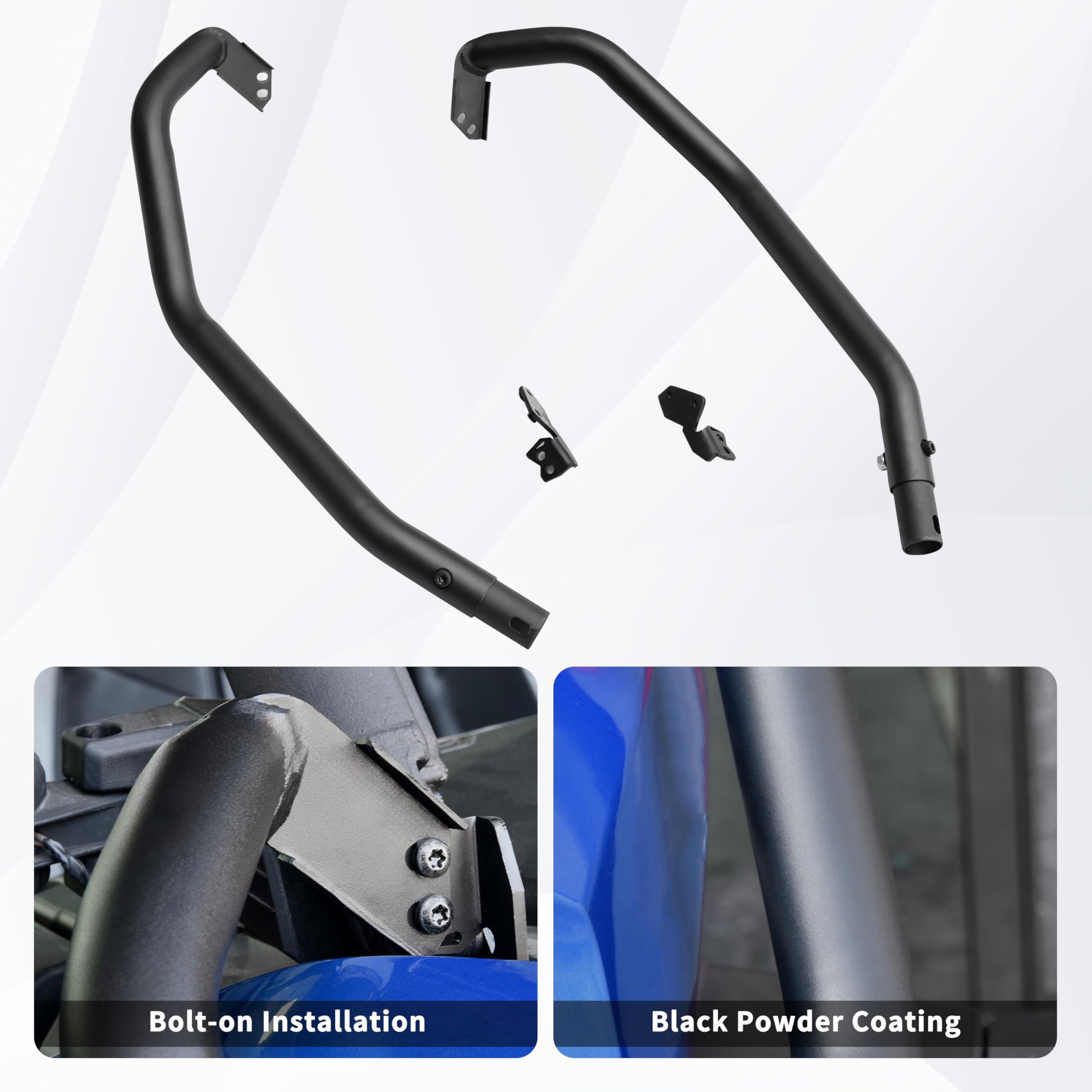 Front Corner Bumper for Can-Am Commander 21-25, Heavy Duty Steel Combined Side Bumper Bar Protector Front Corner Guards Protectors for Can-Am Commander/Commander Max 2021-2025, Replace #715006807