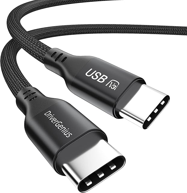 DriverGenius UC240-40G USB-C 240W PD3.1 1.8-Meter 8K/60Hz Video (DisplayPort Alt Mode) Converter Adapter Cable