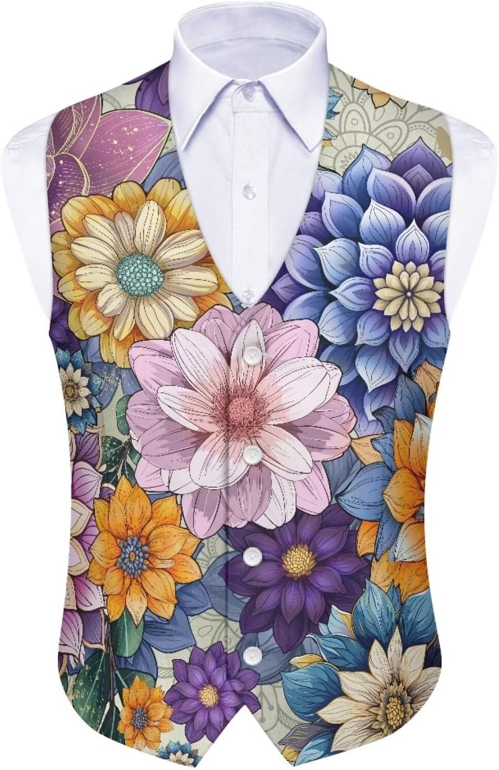 Men's Herringbone Suit Vests Wedding Business Dress Waistcoat Vest with Buttons