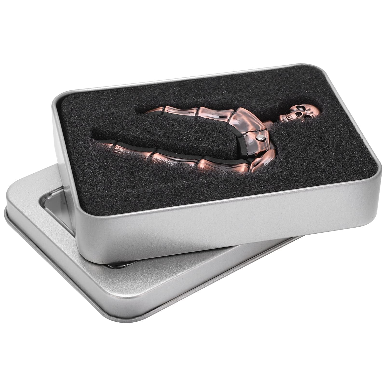 58x85mm/2.2x3.3in Acoustic and Electric Guitars Capo, Alloy Silicone Diacritics Skull Ukulele Capo for 6-String Guitars - Image 2
