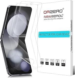Newzerol 【2枚】 For Galaxy Z Flip5 フィルム SCG23/SC-54Dフィルム【全面保護・気泡消失・高透過率・指紋防止・自動吸着】 ソフトTPU素材 液晶スクリーンフィルム ギャラクシーZ Flip 5保護フィルム
