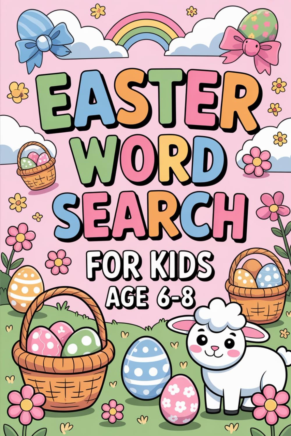 Easter Word Search for Kids Age 6-8: Relaxing Immersive Puzzle Workbook