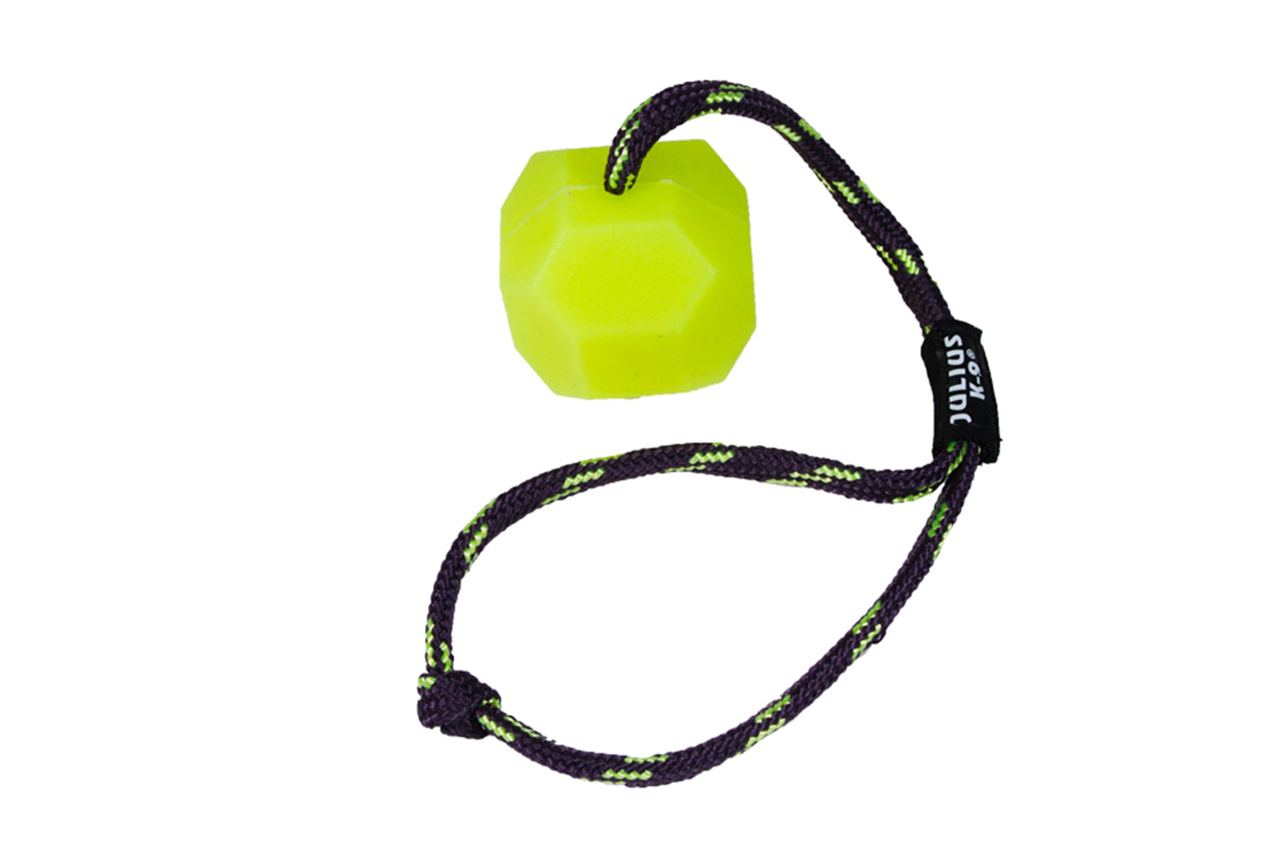 IDC neonowa kula fluorescencyjna ze sznurkiem, 60 mm, żółta (twarda)