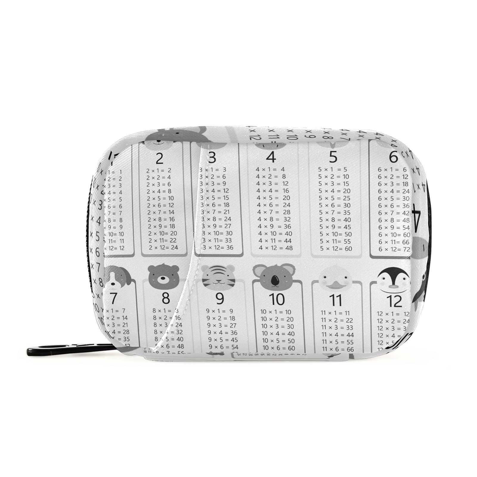 Amazon.com: Black Calendar Template Mock up Week Starts on Monday on White  Pill Case with Removable Internal Plastic Boxes Organizer, Zippered Carrier  Small Medicine Bag Holder, Travel Storage Container : Health &