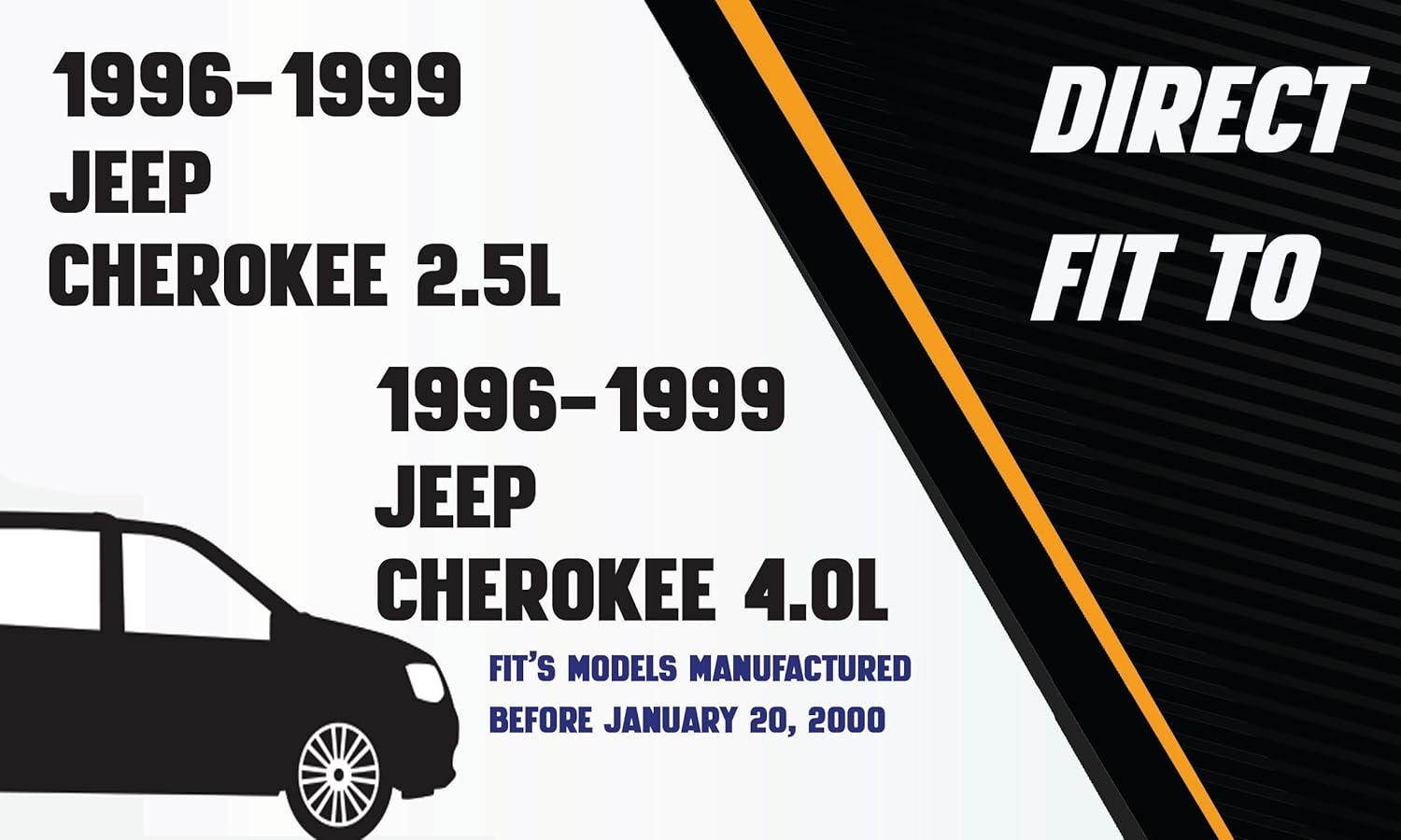 Northeastern Exhaust | EPA Approved-Stainless Steel Complete Exhaust System kit Compatible with Jeep Cherokee 1996-1999 4.0L - Includes Clamps and gasket