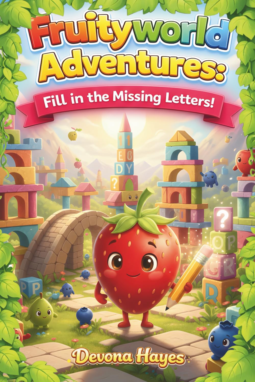 Fruityworld Adventures: Fill in the Missing Letters: A Picture-Based Alphabet Activity Book for Preschool & Kindergarten (Let’s Play in Fruityworld!)