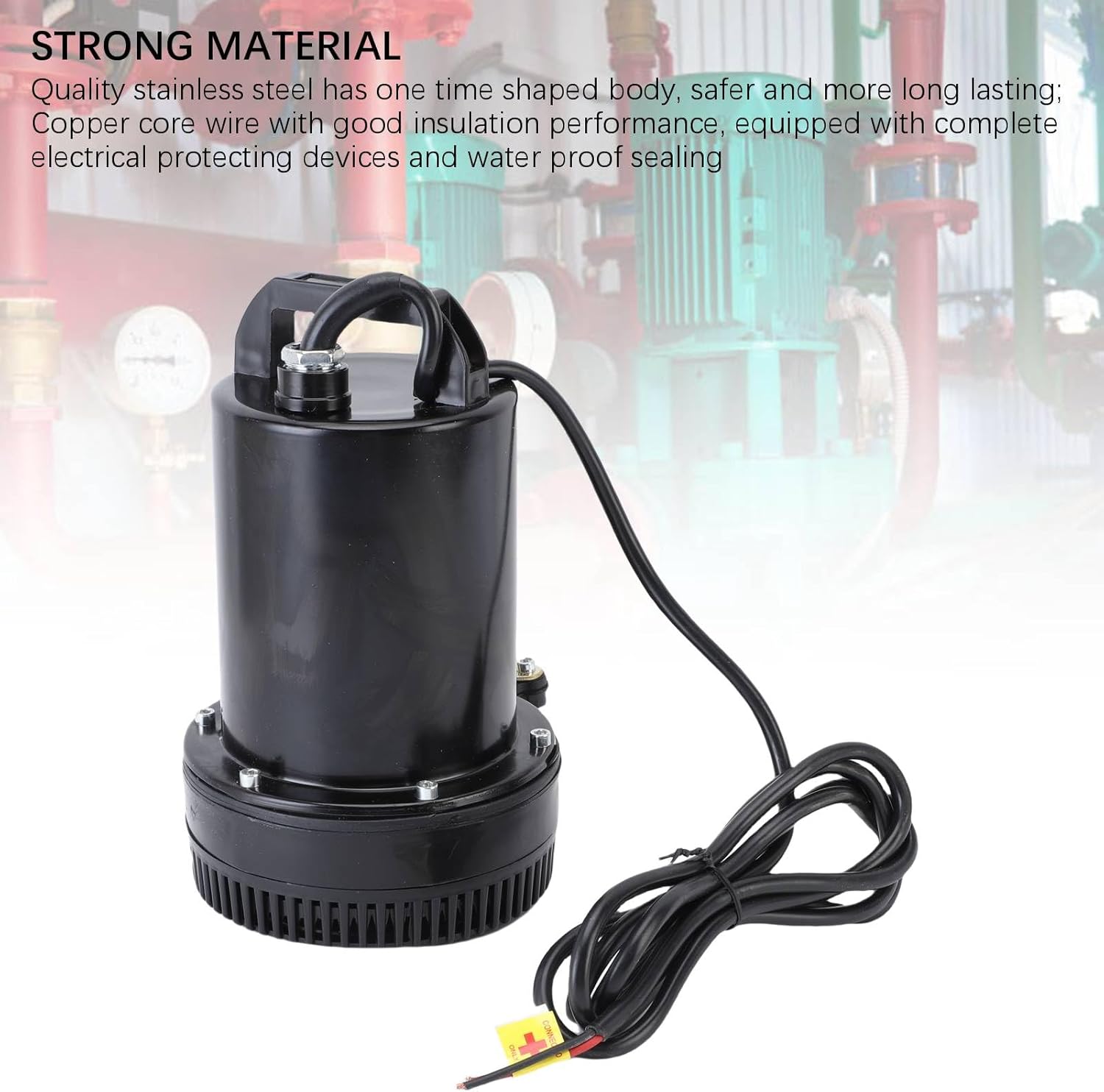 Fafeicy Direct Current Submersible Pump, 220W 12V Efficient Stainless Steel, for Garden and Farm Maintenance