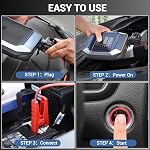 Sauter avec Air Compresseur, batterie portable de démarrage de voiture de la batterie de démarrage (8.5 Gaz/8,0L Diesel), 12V Jumper Starter Portable Jump Box avec LED Affichage, lumière d'urgence, banque de puissance