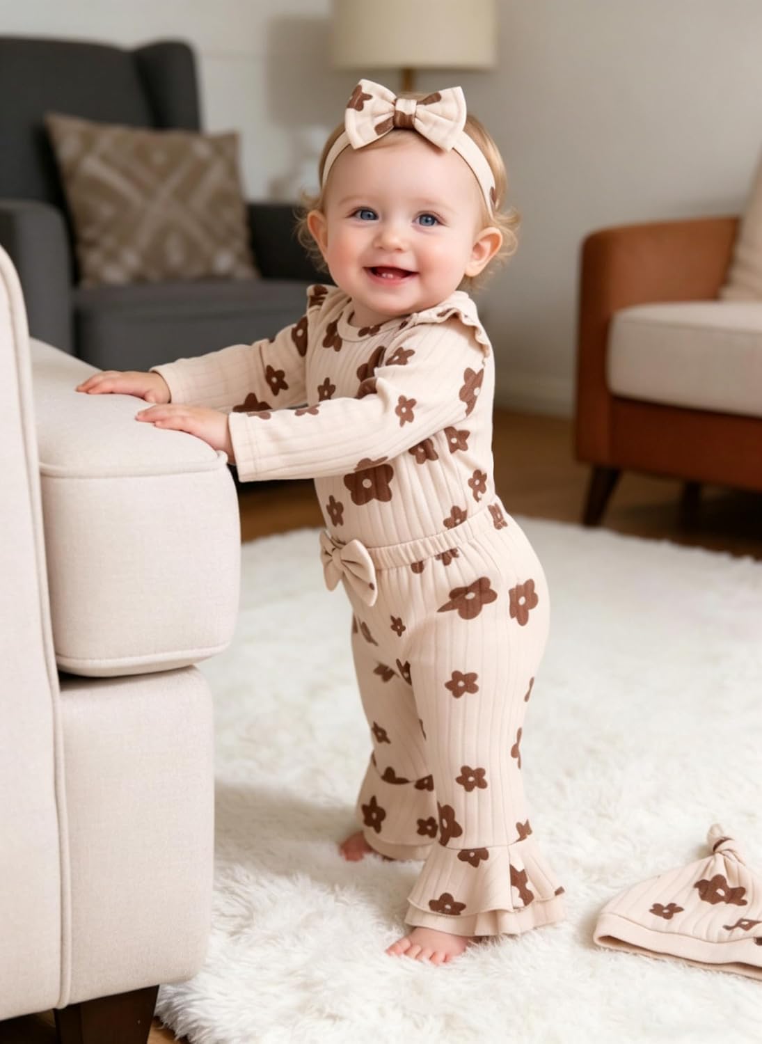 Vibebox Newborn Baby Girl Clothes Fall Coming Home Outfits Set Preemie-12M image 3
