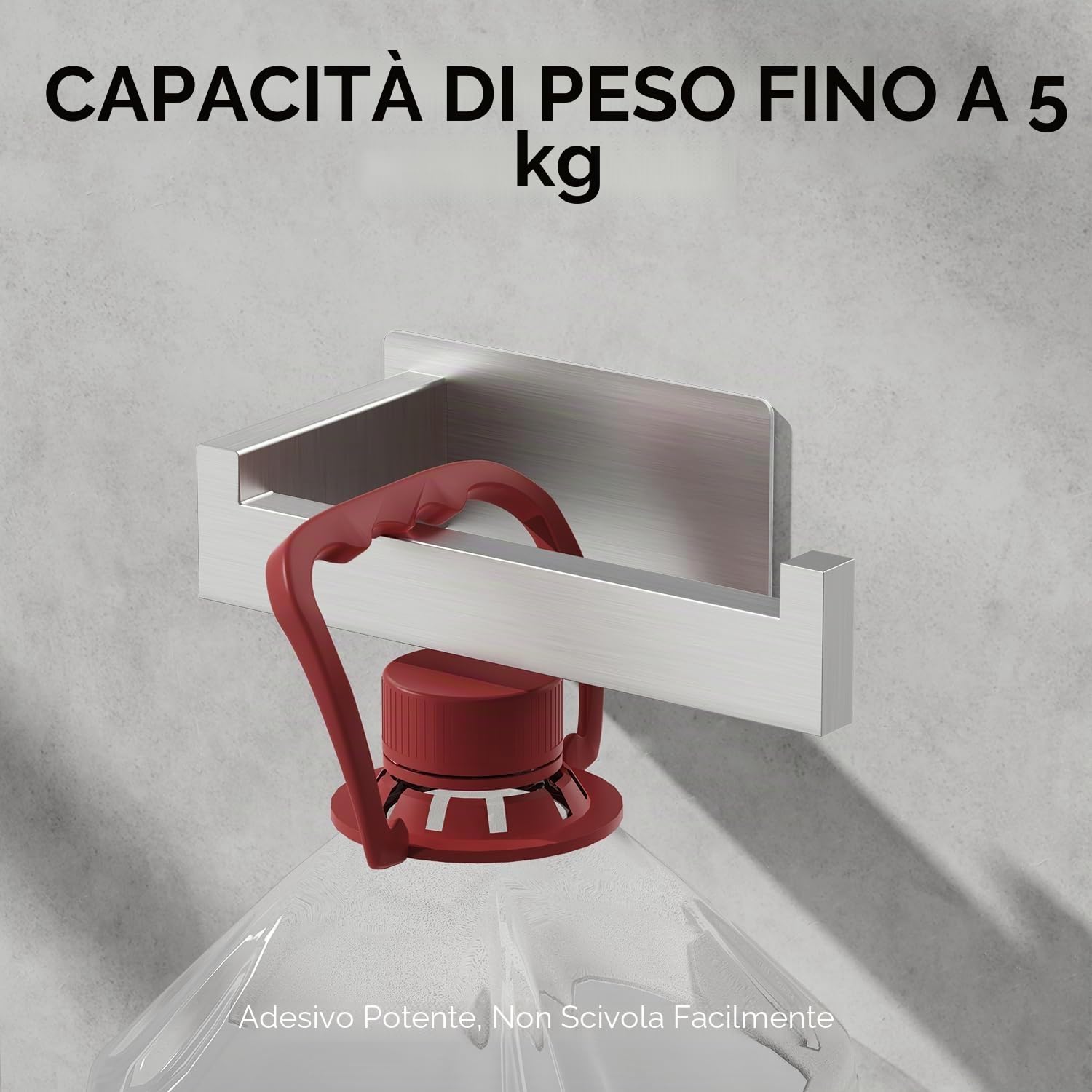 Auxmir Porta Carta Igienica 2 Pz Acciaio Inox 304, Portarotolo Carta Igienica Adesivo, Antiruggine, Senza Foratura per Bagno, Toilette, Argento