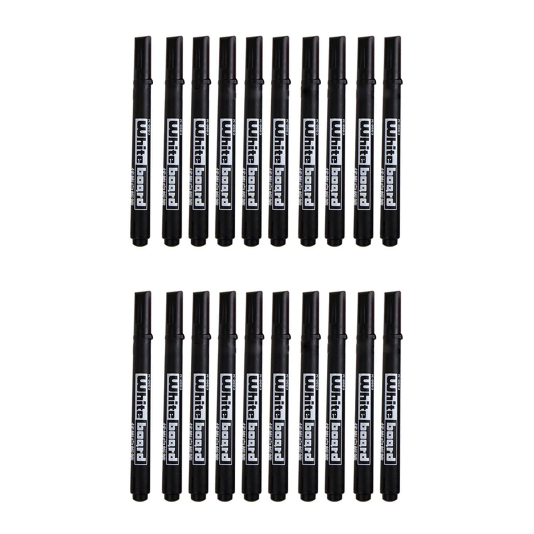 Feutre pour blanc lavable noir et effaçable à sec pointe moyenne pack de 40