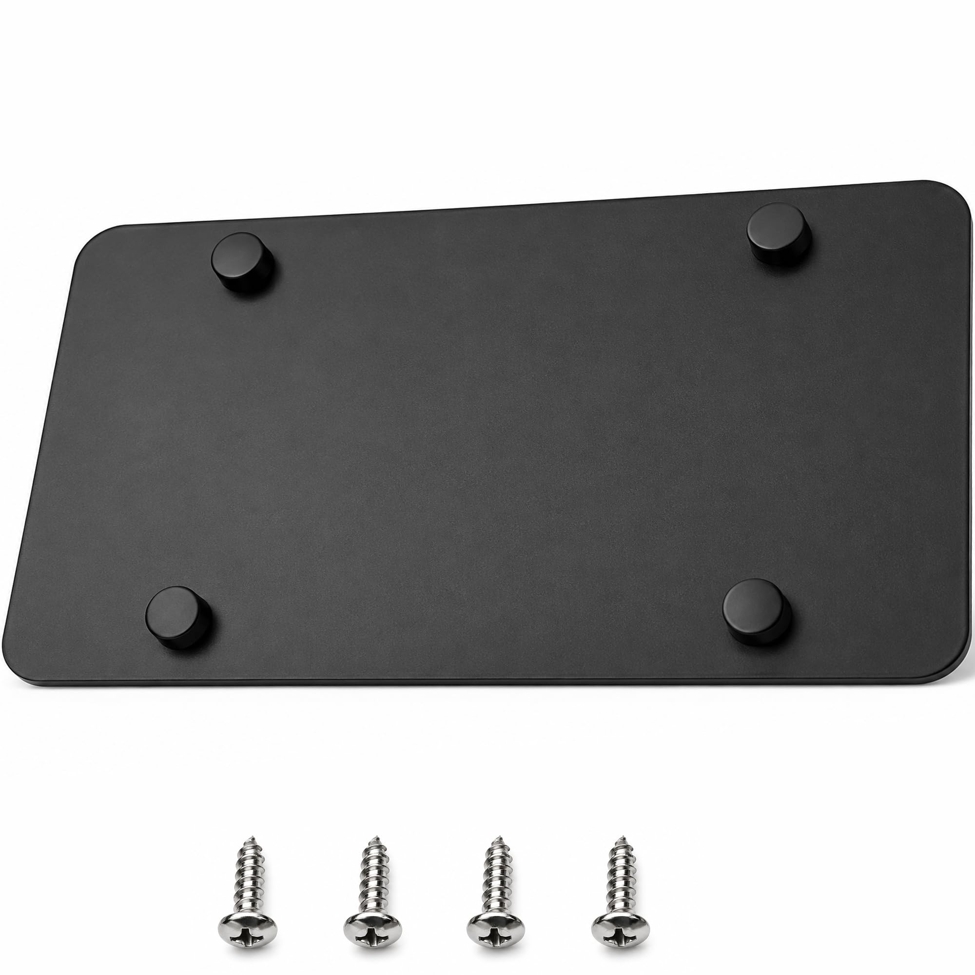 Placa de Licencia de Acero Inoxidable en Blanco
